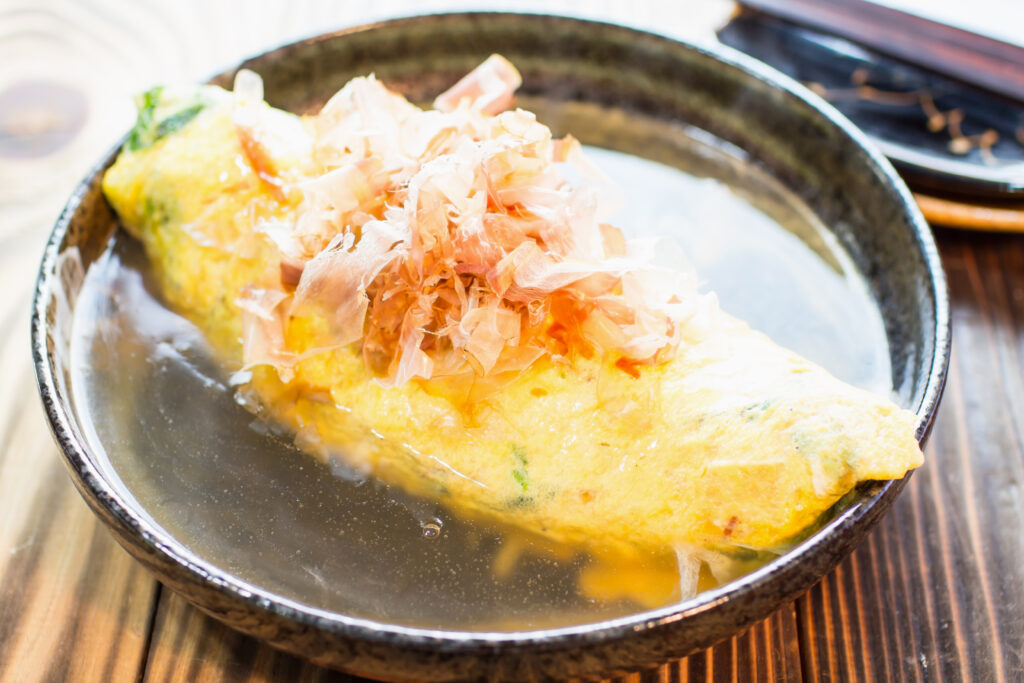 和風あんかけオムレツレシピ＊鰹節たっぷり♪