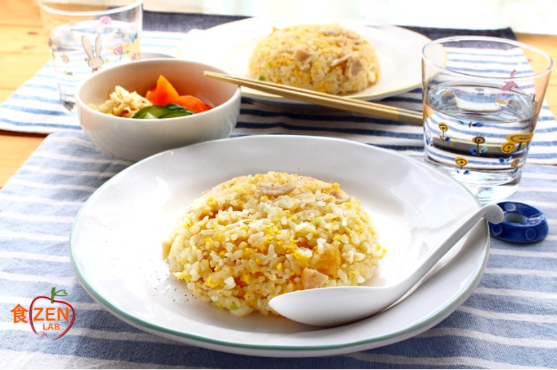 食ZENラボレシピ-子どもとつくる＊ふんわり卵チャーハン