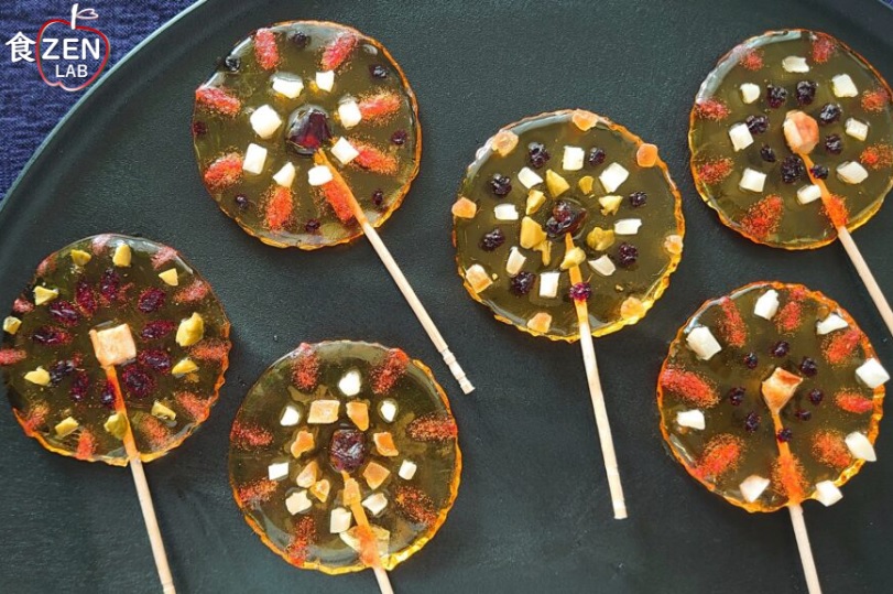 食ZENラボレシピ-花火満開べっこう飴